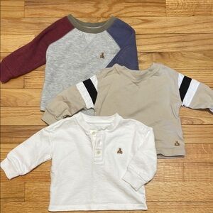 Baby Gap set of 3 long sleeve tops
